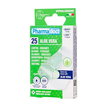 Plasturi Aloe Vera x 25 buc. (15 buc. x 7x2cm si 10 buc. x 7x2.4cm.)