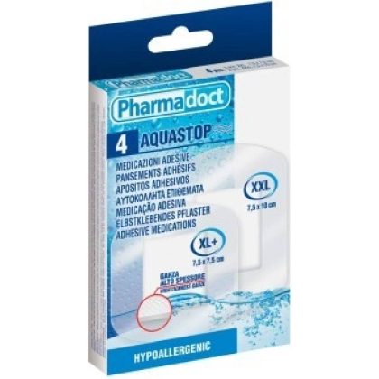 Plasturi Aquastop transparenti 4 buc (2 buc - 7.5 x 7.5cm, 2 buc 7.5 x 10cm)