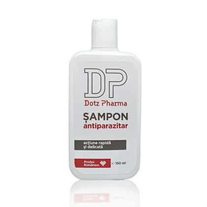Șampon antiparazitar, 150 ml, Dotz Pharma + CADOU Plasturi Classic x 20 buc.