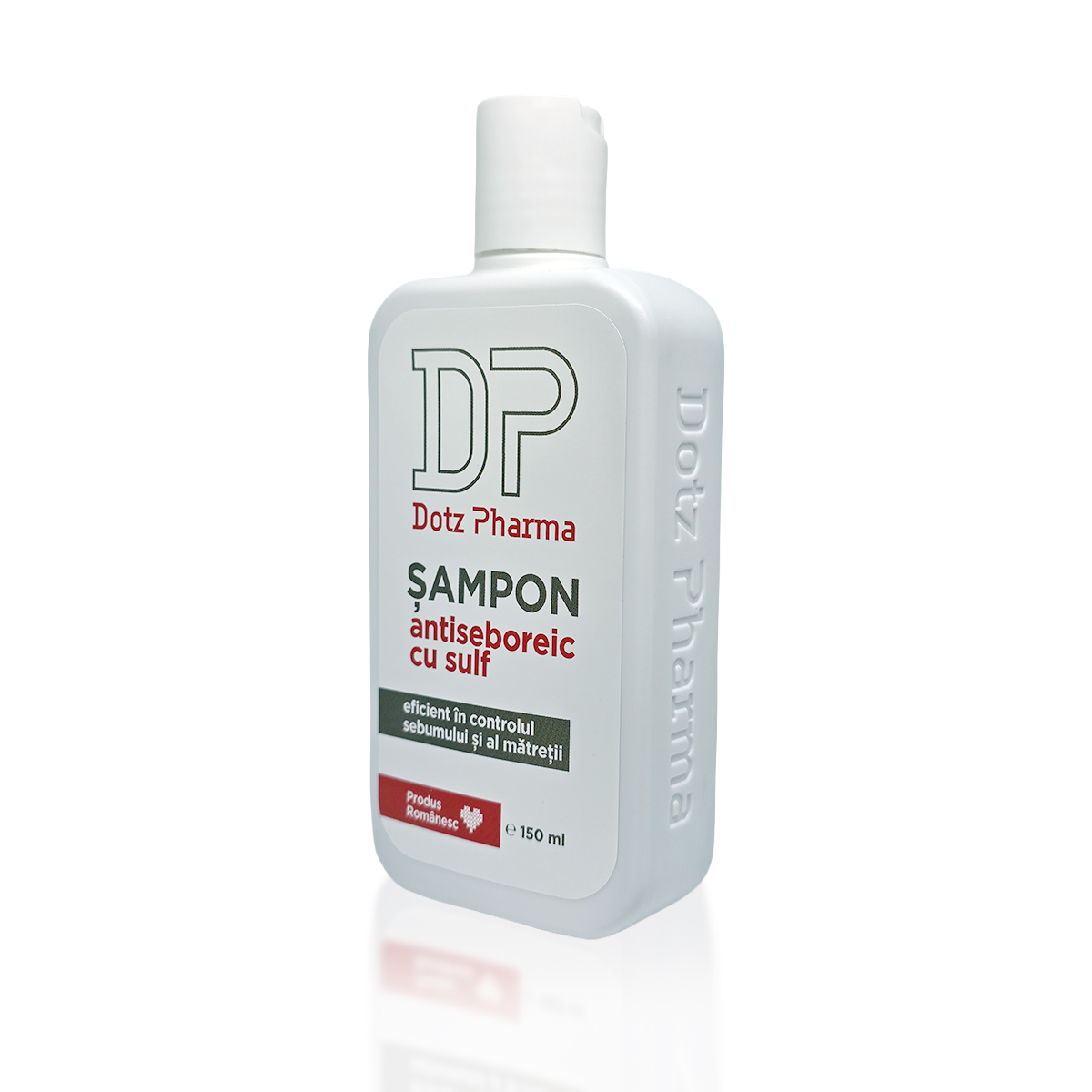 Șampon antiseboreic cu sulf, 150 ml, Dotz Pharma + CADOU Plasturi Classic x 20 buc.