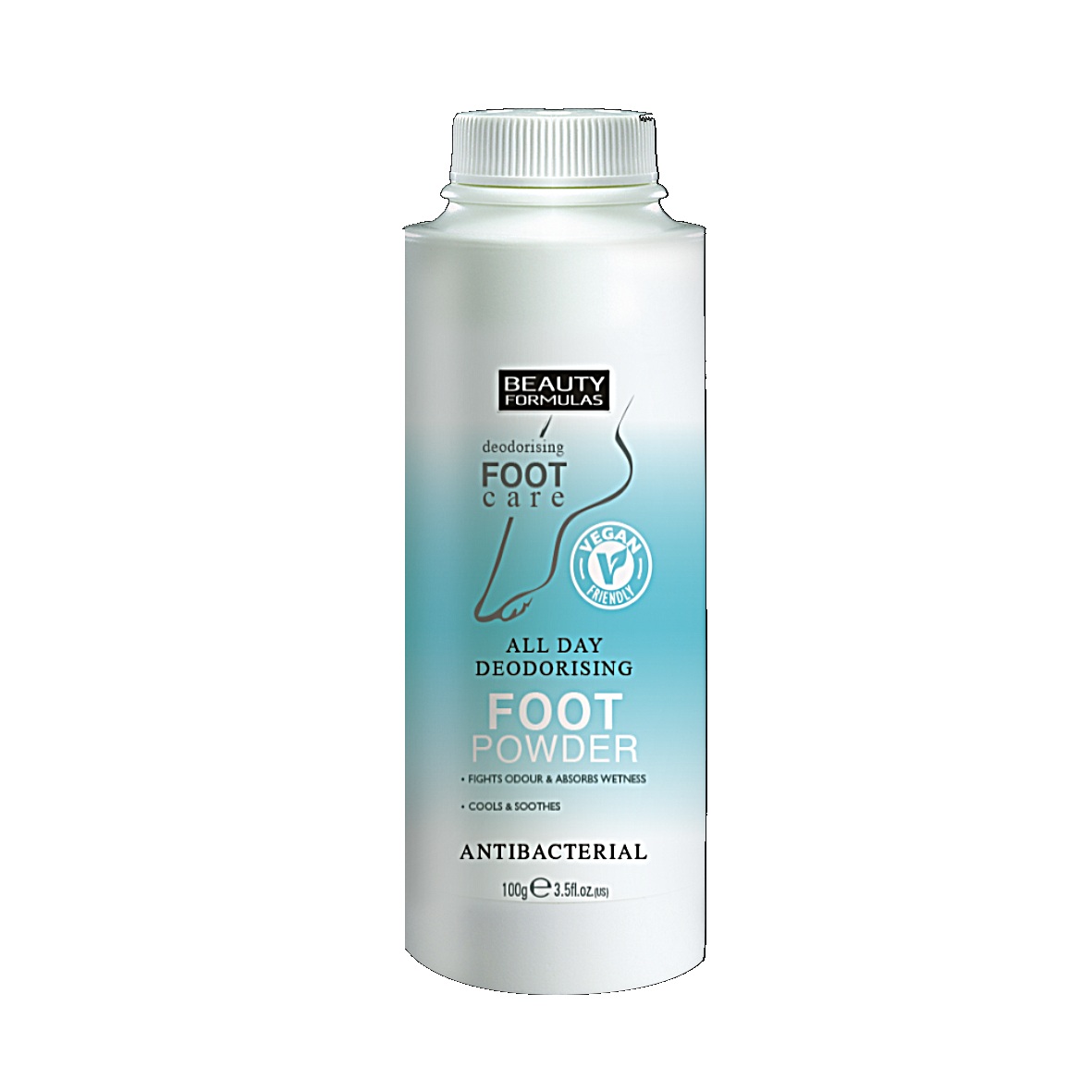 Pudra dezodorizanta pentru picioare, cu efect intreaga zi x 100g., Vegan - Beauty Formulas