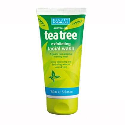 Sapun gel exfoliant pentru fata, cu extract de arbore de ceai Australian x 150ml, Beauty Formulas