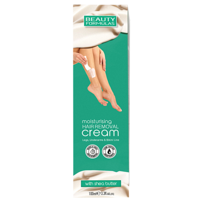 Crema depilatoare hidratanta cu unt de Shea (picioare, axila si linia bikinilor) x 100ml., Beauty Formulas