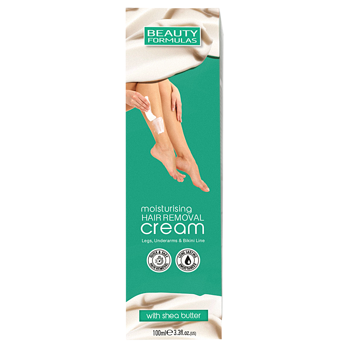 Crema depilatoare hidratanta cu unt de Shea (picioare, axila si linia bikinilor) x 100ml., Beauty Formulas