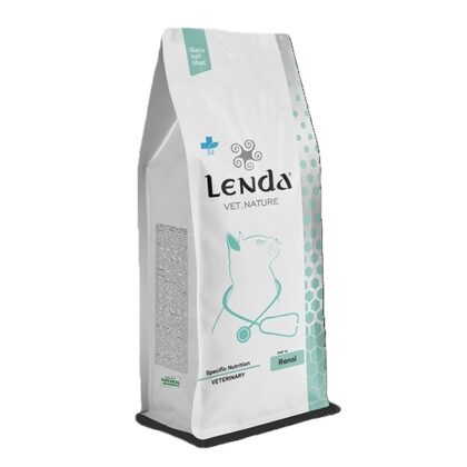 Hrana dietetica uscata pentru pisici Lenda VET CAT Renal x 2 kg. pentru susținerea funcției renale în caz de insuficiență renală cronică
