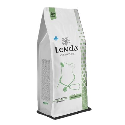 Hrana dietetica uscata pentru pisici Lenda VET Cat Urinary & Struvite 2kg. pentru dizolvarea și reducerea recurenței calculilor de struvit și FLUTD