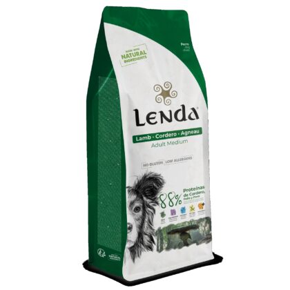 Hrana completa uscata pentru caini tineri si adulti, cu miel, Lenda Lamb 2kg, pentru toate rasele de caini