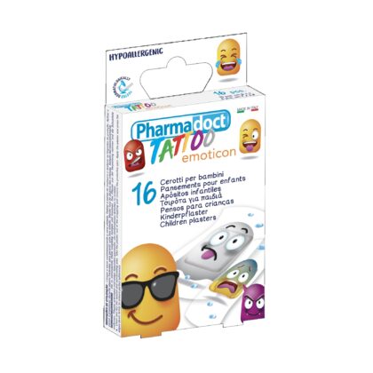 Plasturi pentru copii Tattoo Emoticon x 16 buc.