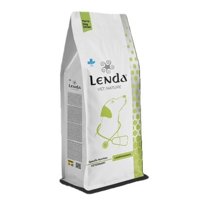 Hrana dietetică completă extrudată pentru câinii tineri și adulți de toate rasele indicată pentru susținerea nutrițională a câinilor cu leishmanioză sub tratament veterinar Lenda VET Dog Leishmaniosis 2kg