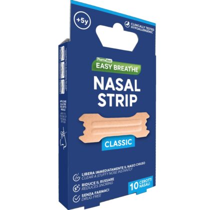 Benzi nazale respiri usor Pharmadoct Classic, marime Standard, 10 buc (diminueaza sforaitul si congestia nazala)